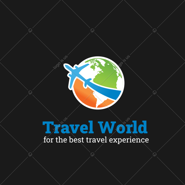 Travel World Logo - Logo Is Us