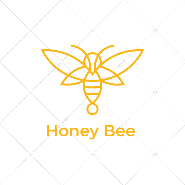honey bee logo design